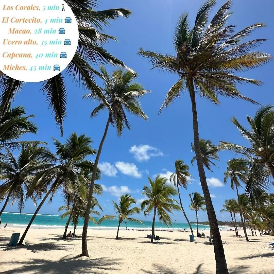 Acceso A La Playa 2 Hab 3 Camas 6 Pax Bella Piscin Apartman Punta Cana
